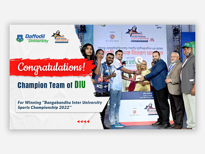 Bangabandhu Inter University Sports Championship 2022 bangla bangladesh banner branding daffodil poster social media banner template