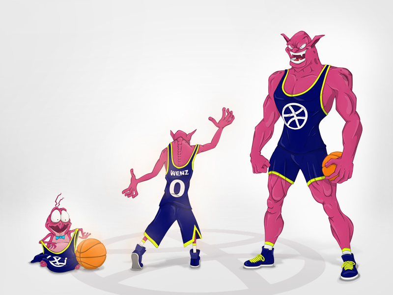 Dribble Invite: Space Jam by Michael on Dribbble