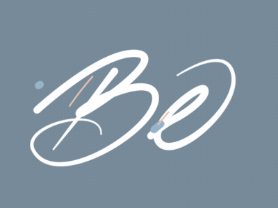 Day 18 of 100 Days of Motion Script "Be" animated script handlettering motion script the100dayproject