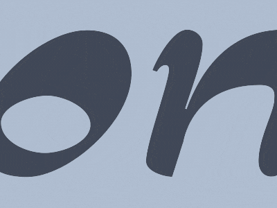 Script Interpolation animation typography