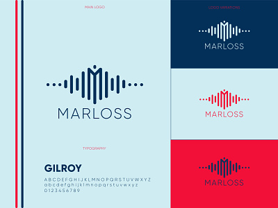 Marloss Identity brand design brand identity brand style guide branding business logo design logo logos modern logo music logo vector
