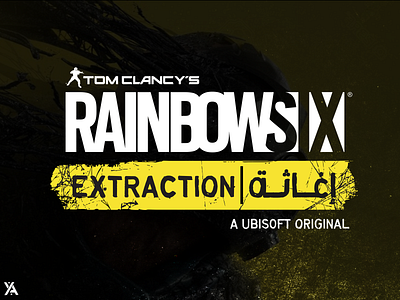 Official Arabic Logo For Rainbow Six: Extraction art branding design graphic design icon ill illustration logo type vector