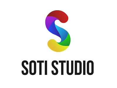 Logo "Soti Studio" animation design illustration logo minimal typography vector