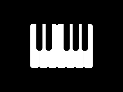 Piano art black icon illustration minimal minimalism minimalist piano vector white