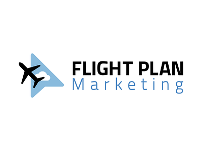 Flight Plan Marketing Logo design icon logo typography