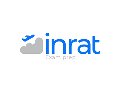 INRAT Exam Prep Logo branding design icon illustration logo typography