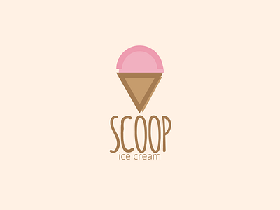 Daily Logo Challenge Day 27 - Ice Cream Company colorful dailylogo dailylogochallenge design geometric graphic design ice cream ice cream cone ice cream logo logo minimal