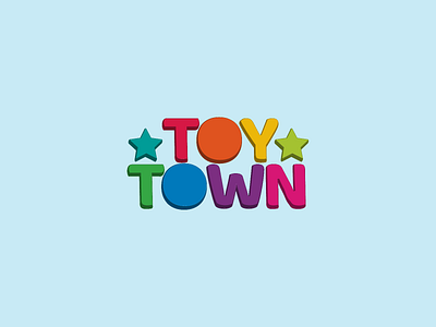Daily Logo Design Challenge Day 49 - Toy Store 3d logo dailylogo dailylogochallenge design graphic design logo logo design logodesign primary colors secondary colors toy store toy store logo wordmark logo