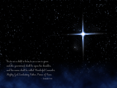 Holiday To Me - Bethleham Star Isaiah Verse