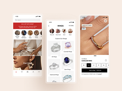 Mobile App for Jewelry E-commerce