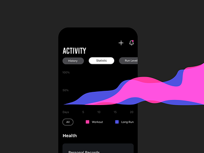 Runner App Progress Screen app design fitness app ios app design mobile design runner running tracker uidesign user experience
