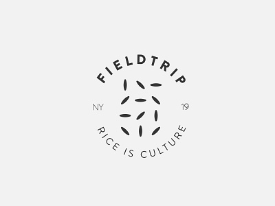 Fieldtrip chef culture logo minimal newyork restaurant rice