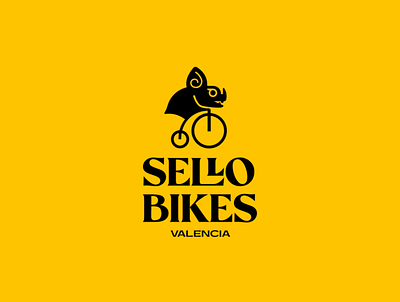 Sello Bikes bat bicycle bike bike ride gargoyle gothic logo logodesign ride spain valencia vampire