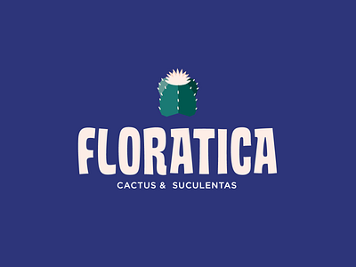 Floratica , brand concept brand branding cactus fun illustration raw