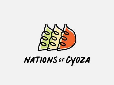 Worldwide Gyoza. Logo Concept brand concept illustration logo raw restaurant sketch