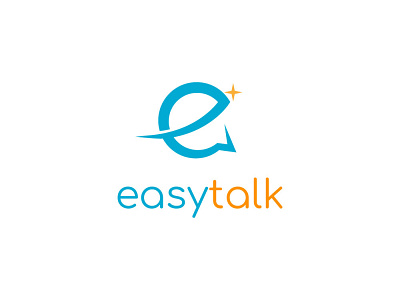 easytalk design flat icon logo minimal vector