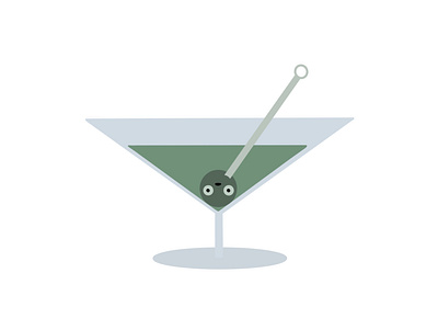 Martini character cocktail design dribbble fantasy martini monster pop