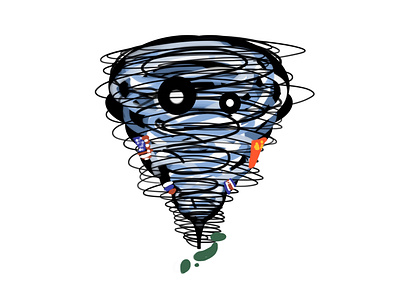 typhoon character design dribbble fantasy monster pop typhoon