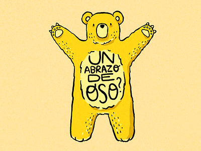 A hug bear? bear character design illustration oso