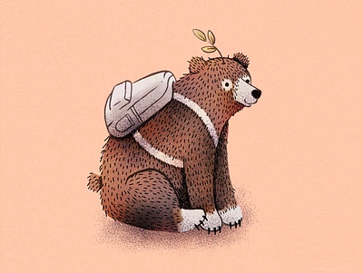 Mochiloso bear bears character design illustration oso