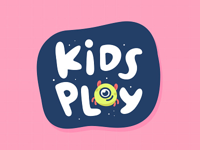 Kids Play Logo branding design illustration kids logo monster vector