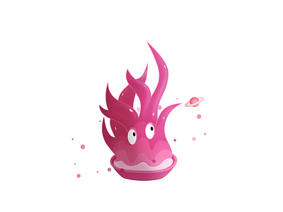 Will O' the wisp affinitydesigner affinityphoto cute design fire minimalism minimalist planet simple try