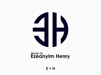 E + H Logo design.