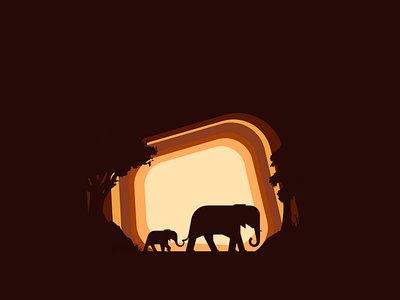 Elephant branding design icon illustration illustrator logo minimal vector