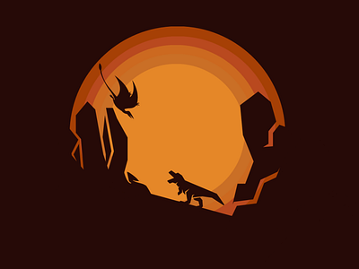 dinosaurs art design icon illustration illustrator logo vector