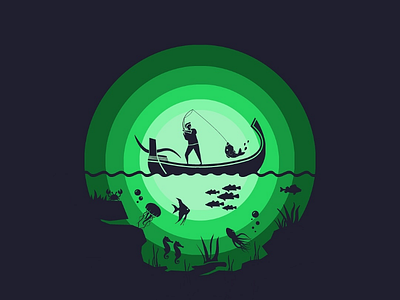 Another World artwork illustration vector