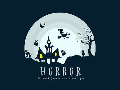 Horror vector illustration logo
