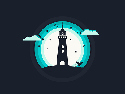 Lighthouse vector artwork illustration