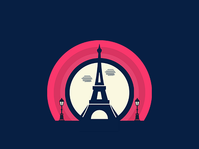 PARIS vector illustration logo
