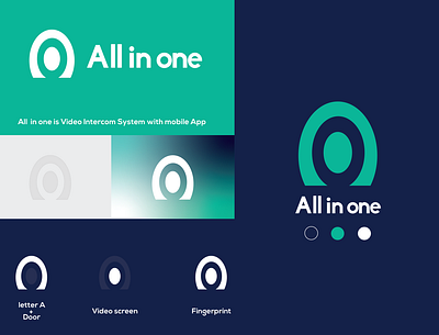 "All in one brand identity branding design icon illustrator logo