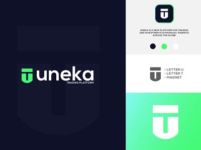 Uneka branding design icon illustrator logo