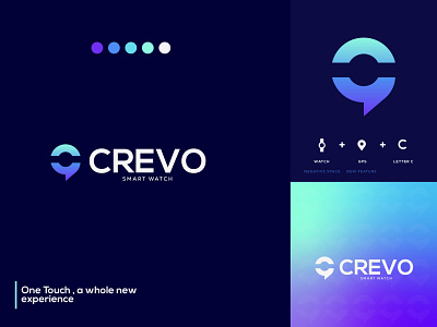 CREVO branding design icon illustrator logo vector