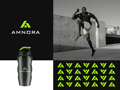 Amnora brand brand identity branding design green icon illustrator letter a logo logo mark mark modern modern logo modern mark sport logo sports vector