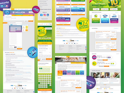 Australian Lottery Netlotto - Redesign of whole website and app.