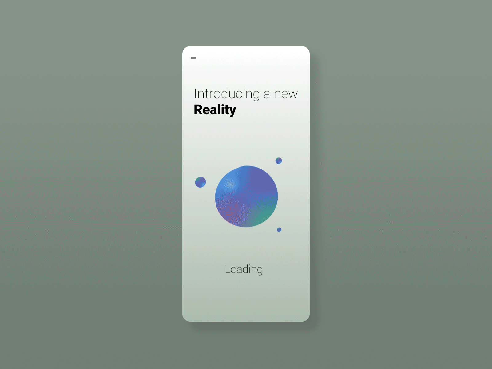 Loading Gradient Screen after effects animation figma gradient minimal mobile app mobile app design mobile ui