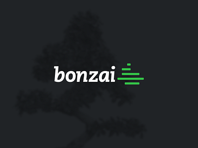 Bonzai - Logo design branding font logo logodesign logotype mark