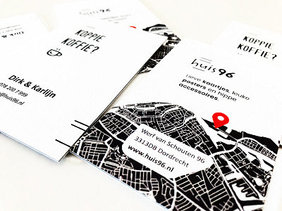 Huis96 - Business cards black business cards design triplex white