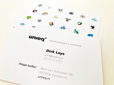 New business cards for unieq branding branding agency businesscard logo logo design