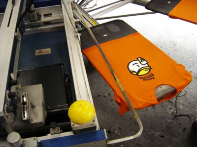 Printing the shirts