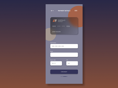 Daily Challenge #002: Credit Card Checkout Design