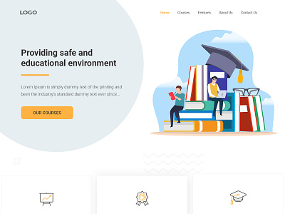 Acadamy Landing Page Design