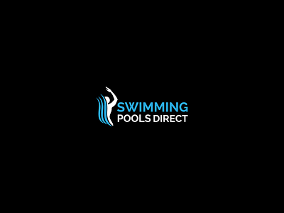 logo design branding creative logo graphic design icon illustrator logodesign minimal logo modernlogo swimmingpool typography uniquelogo