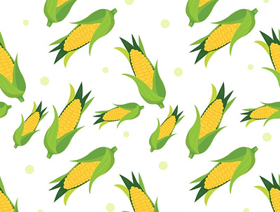 Corn design illustration pattern pattern design