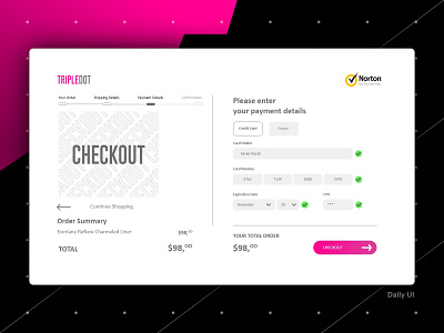 Credit Card Checkout UI