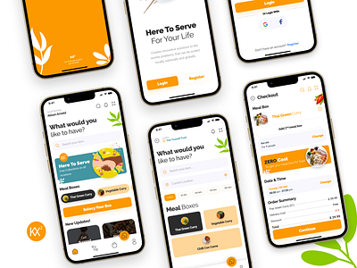Mobile App Design: KX2 Food Bank android app bank branding dailyui design digital food illustration ios logo london minimal mobile product simple ui ux vector volunteer