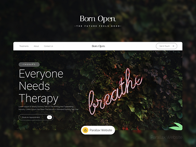 Born Open Therapy | Parallax Website